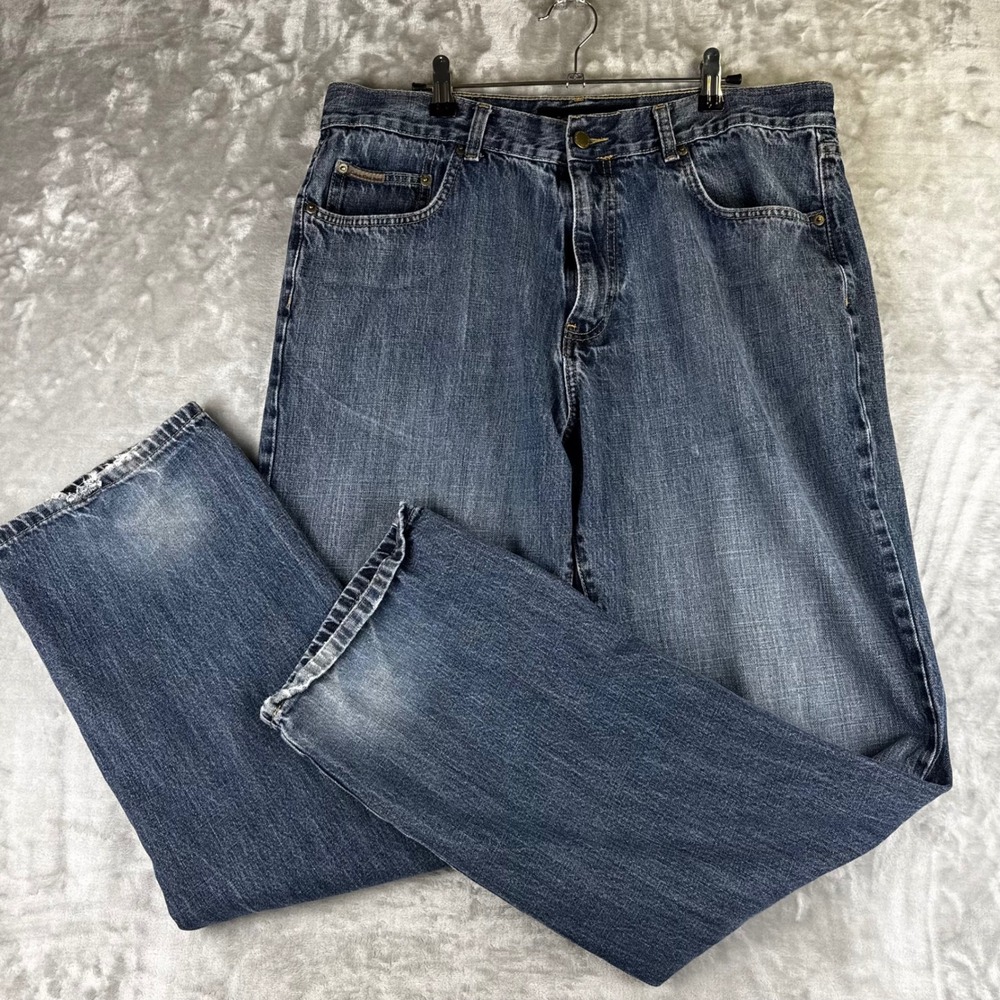 Calvin Klein Jeans Straight Leg Men 36‎ Blue Medium Wash Denim (1512)